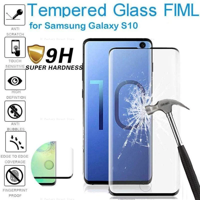 Pellicola Salvaschermo 3D Edge Per Samsung Galaxy Note 9 8 S20 S21 S22 S23 Ultra Plus Vetro Temperato Per Samsung Galaxy Note 10 Plus