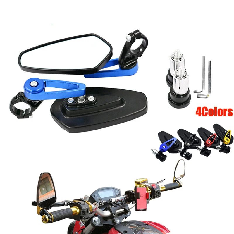 7/8 "22Mm Manubrio Fine Specchio Per Suzuki Gsxr Gsx-R 600 750 1000 Gsxr 750 Specchietti Retrovisori Laterali Maniglia Bar End Espejos Moto