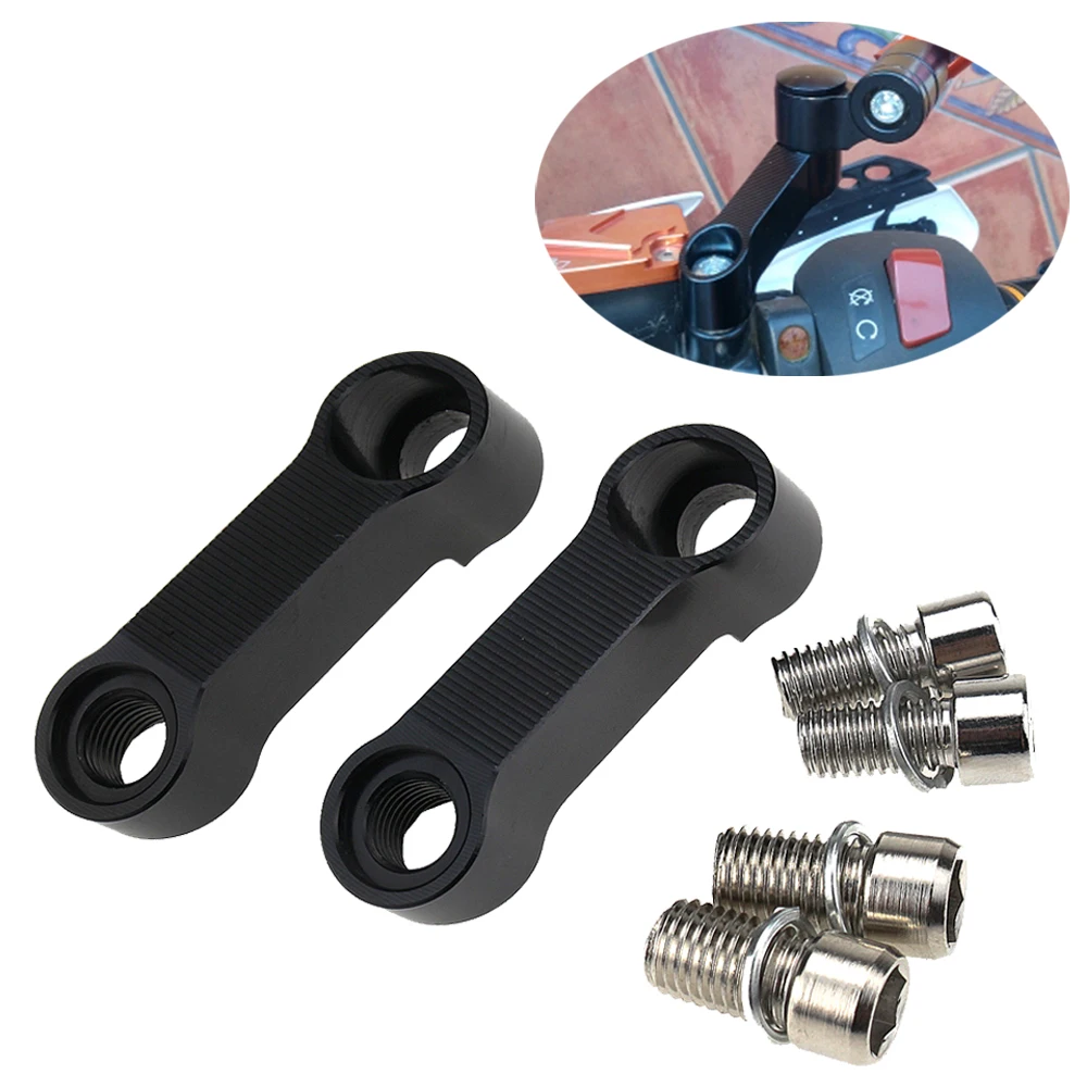 Applicabile A Yamaha Fz1N Fz6N Fz8N Xj6N Nmax155 N-Max 155 Nmax 155 Staffa Riser Per Specchietto Retrovisore A Controllo Numerico Per Moto