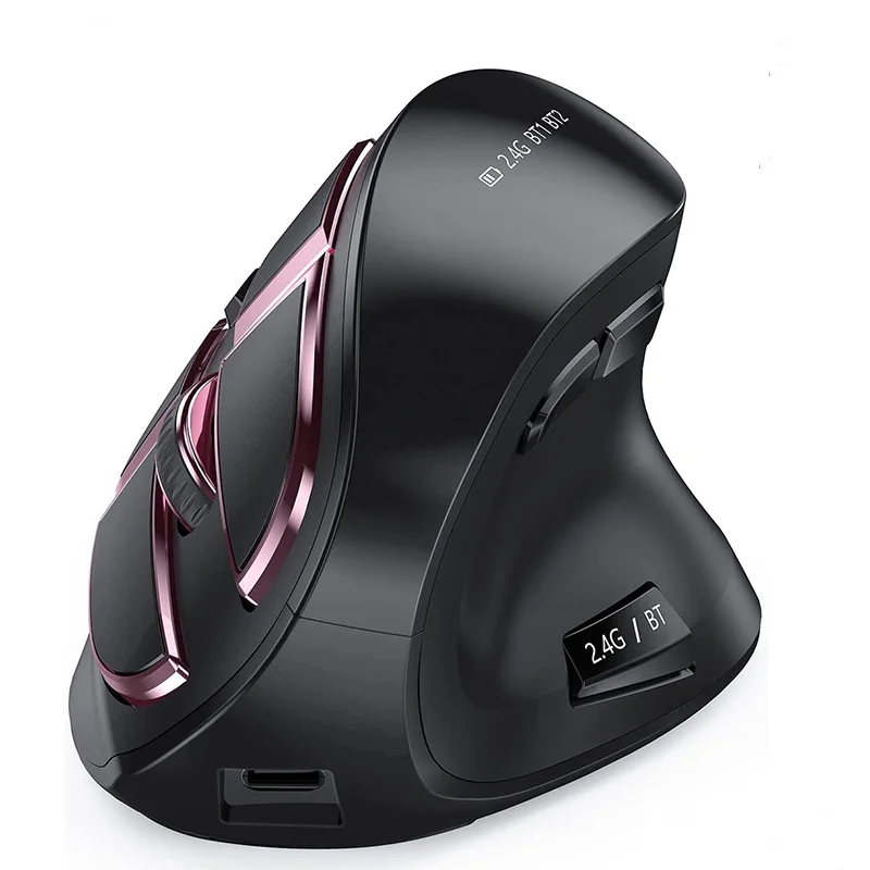 Mouse Ergonomico Mouse Wireless 2.4G Mouse Bluetooth Ricaricabile Mouse Da Gioco Verticale Per Apple Mac Compatibile Multiuso