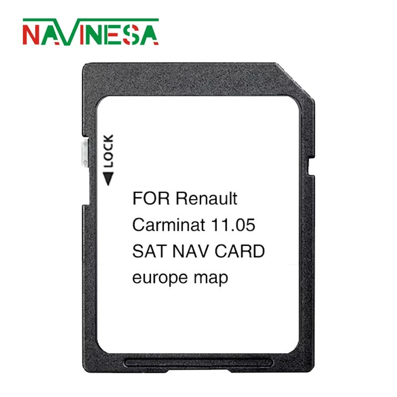 Per Renault Scene 2008-2010 Carminat Sd Card Muslimex Version 11.05 Europe Maps 2023 Sat Nav Navigazione Gps 8Gb