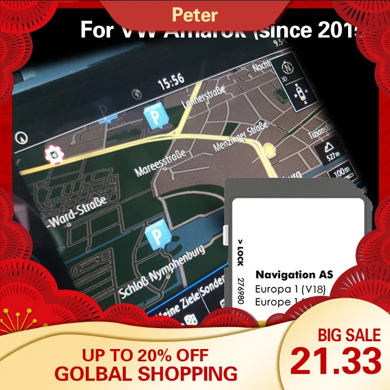 Per Vw Amarok Dal 2015 Sd Map 32Gb As V18 Navigation Germany Europe Memory Card