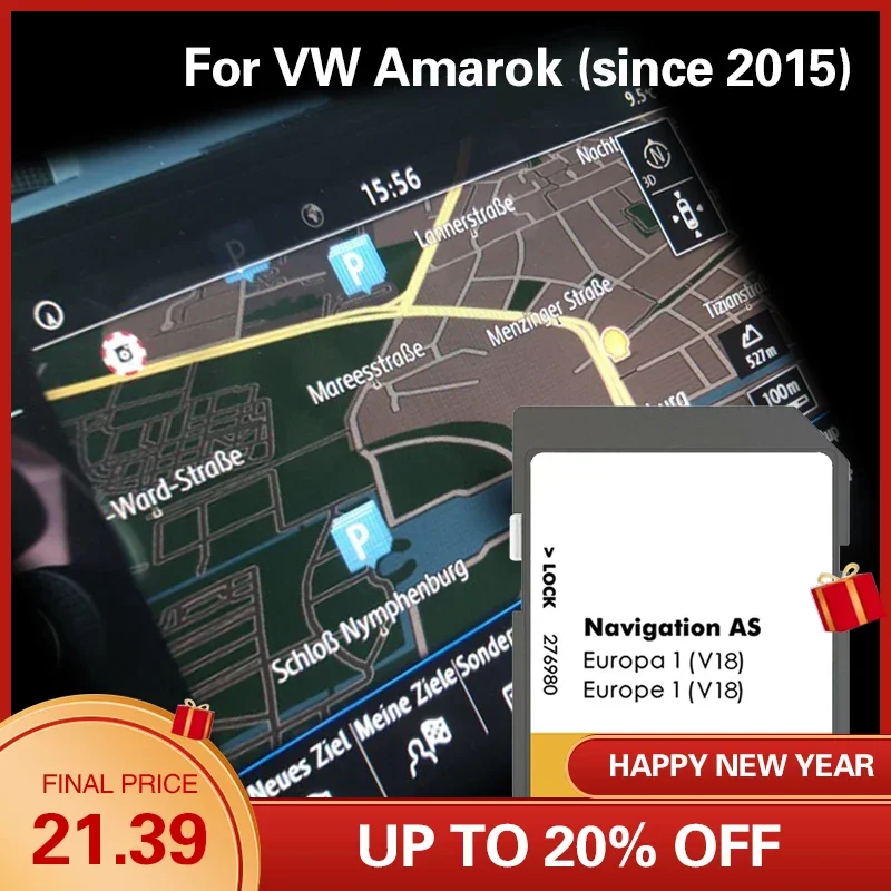 Per Vw Amarok Dal 2015 Sd Map 32Gb As V18 Navigation Germany Europe Memory Card