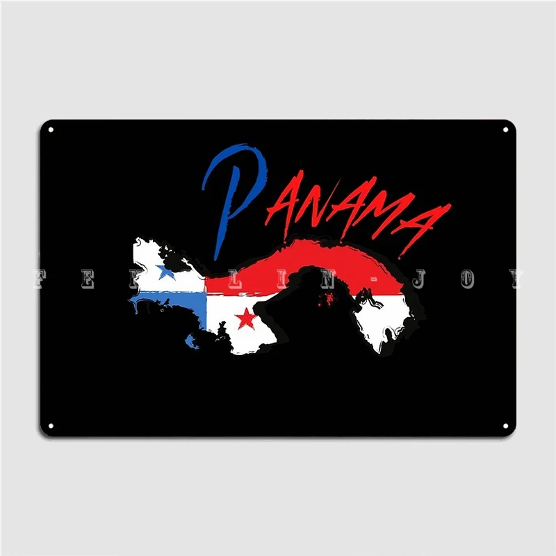 Panama Flag Panama Map Panama Sticker Panama Design Targa In Metallo Poster Club Party Bar Cave Targhe Classiche Targhe In Latta Poster