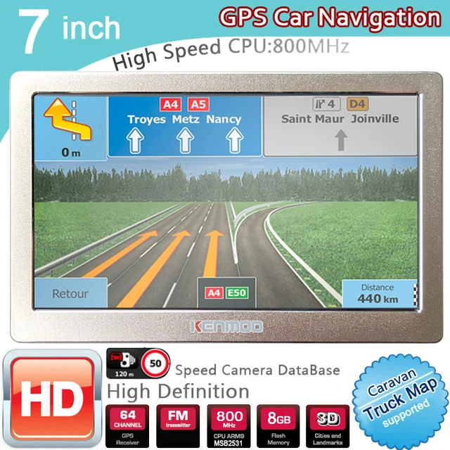 Navigazione Portatile Gps Hd Da 7 Pollici 2023 Mappe Per Europa Russia Car Truck Camping Caravan Navigator Sat Nav Aggiornamenti A Vita 700T