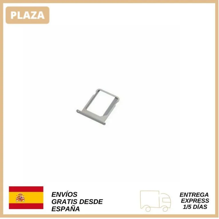 Bandeja Sim Soporte Tarjeta Guia Porta Micro Sim Per Iphone 4/4S Colore Plata Ambiente Gratis