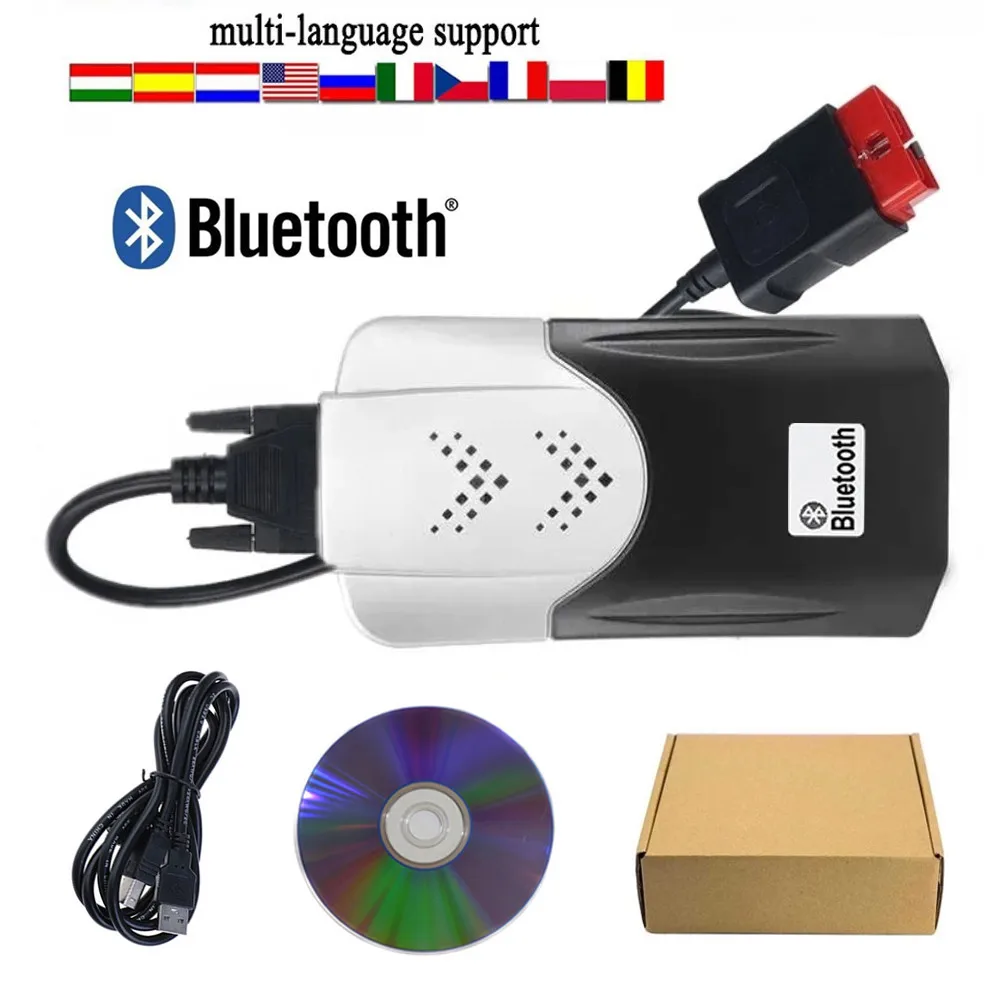 2023 Nuovo Vci Tnesf Delphis Orpdc Vd Ds150E Cdp Pro Usb Bluetooth Obd2 Scanner Auto Camion Diagnosi Strumenti Diagnostici Interfaccia