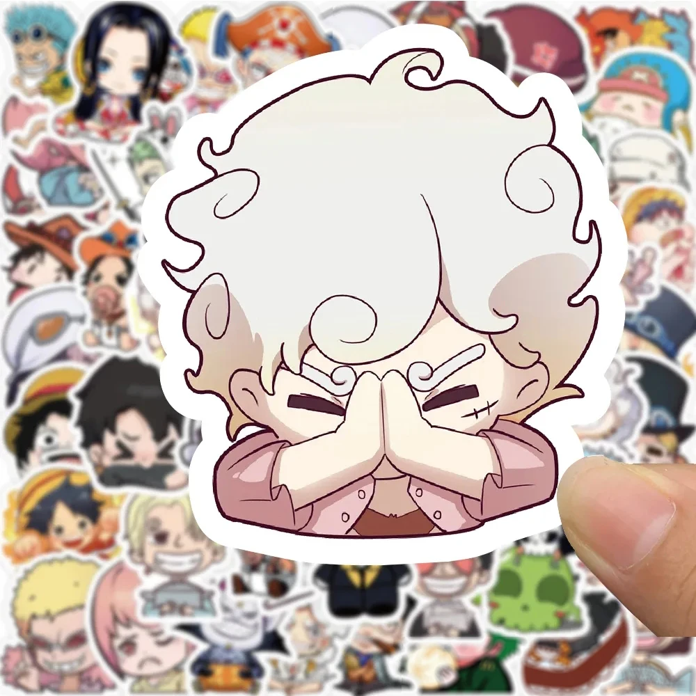 10/30/50/100Pcs Cartoon One Piece Stickers Cute Zoro Chopper Rufy Sticker Scrapbooking Bike Phone Laptop Kid Anime Decal Toys