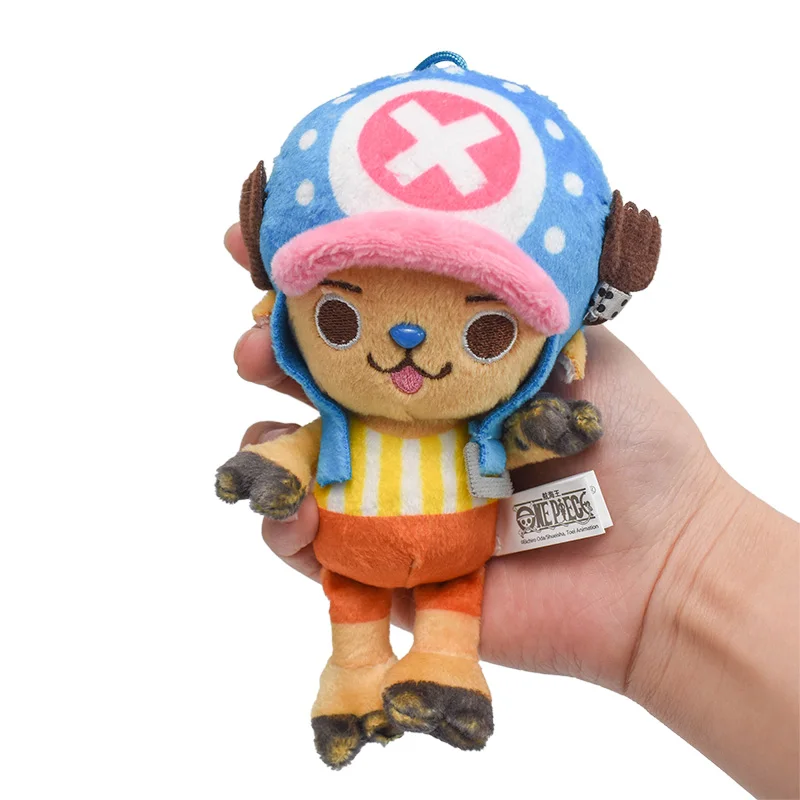 11Cm One Piece Peluche Portachiavi Giocattolo Tony Chopper Ciondolo Peluche Ripiene Bambole Kawaii Portachiavi Borsa Ornamenti Giocattoli Regalo