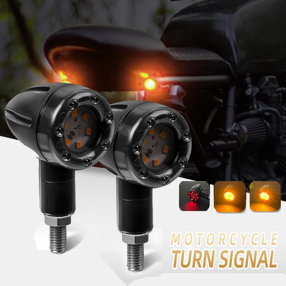 Moto Led Mini Indicatore Di Direzione Bullet Moto Indicatori Stop Light Led 12V Adatto Per Harley Chopper Moto Scooter