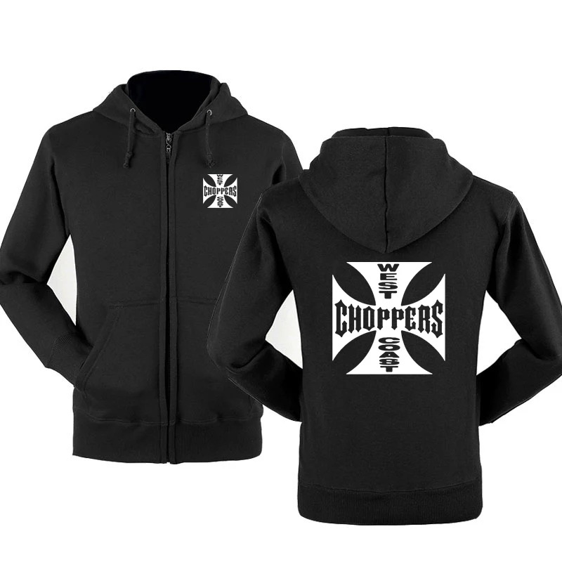 Felpa Primavera Autunno West Coast Choppers Felpe Con Cappuccio Uomo Streetwear Giacca Con Cappuccio In Pile Con Cerniera Hip Hop Harajuku Tuta