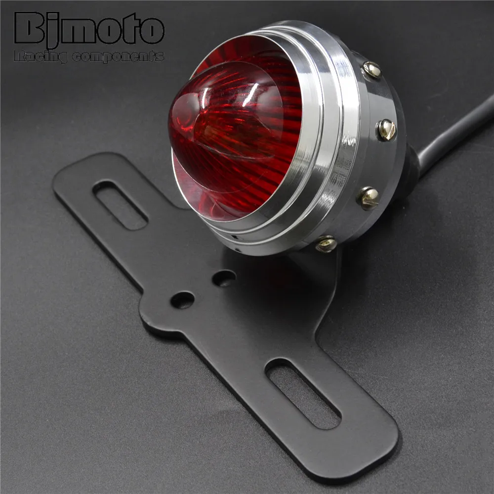 Staffa Targa Moto Bjmoto Con Fanale Posteriore Freno Per Chopper Sportster Bobber