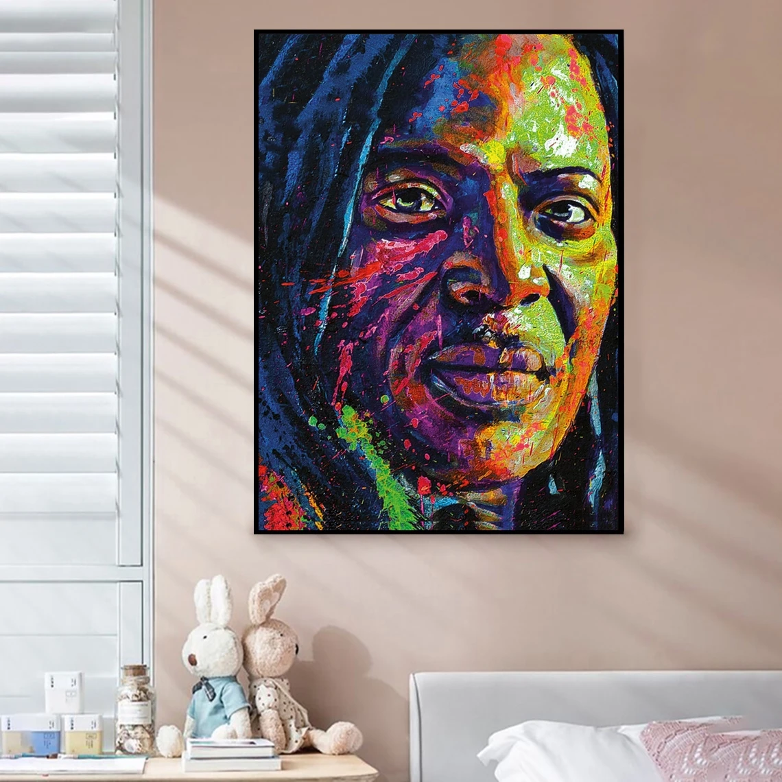 Alpha Blondy Human Race Music Album Cover Poster Singer Rap Hip Hop Pop Music Star Canvas Poster Print (Senza Cornice)