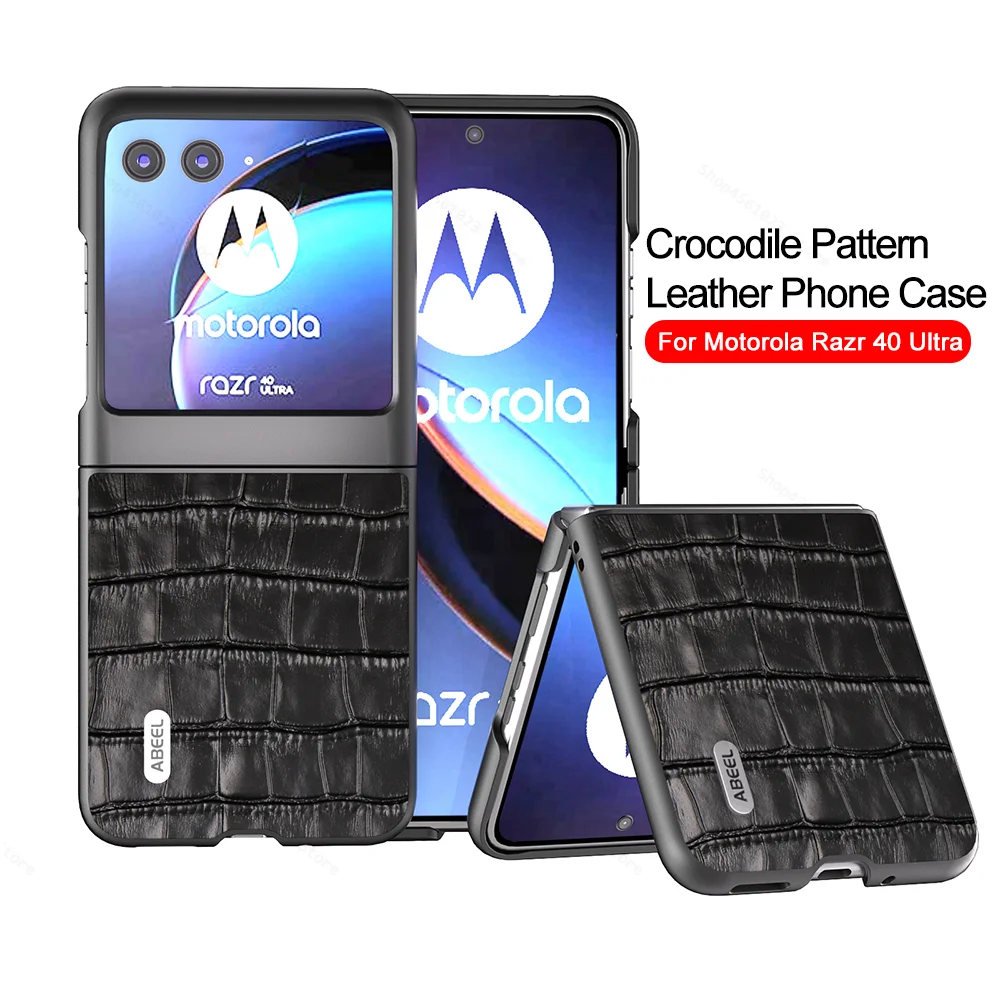 Per Motorola Razr 40 Ultra Case Luxury Crocodile Pattern Flip Cover In Pelle Moto Rola Razr + Razr40 40 Ultra 5G Antiurto Coque