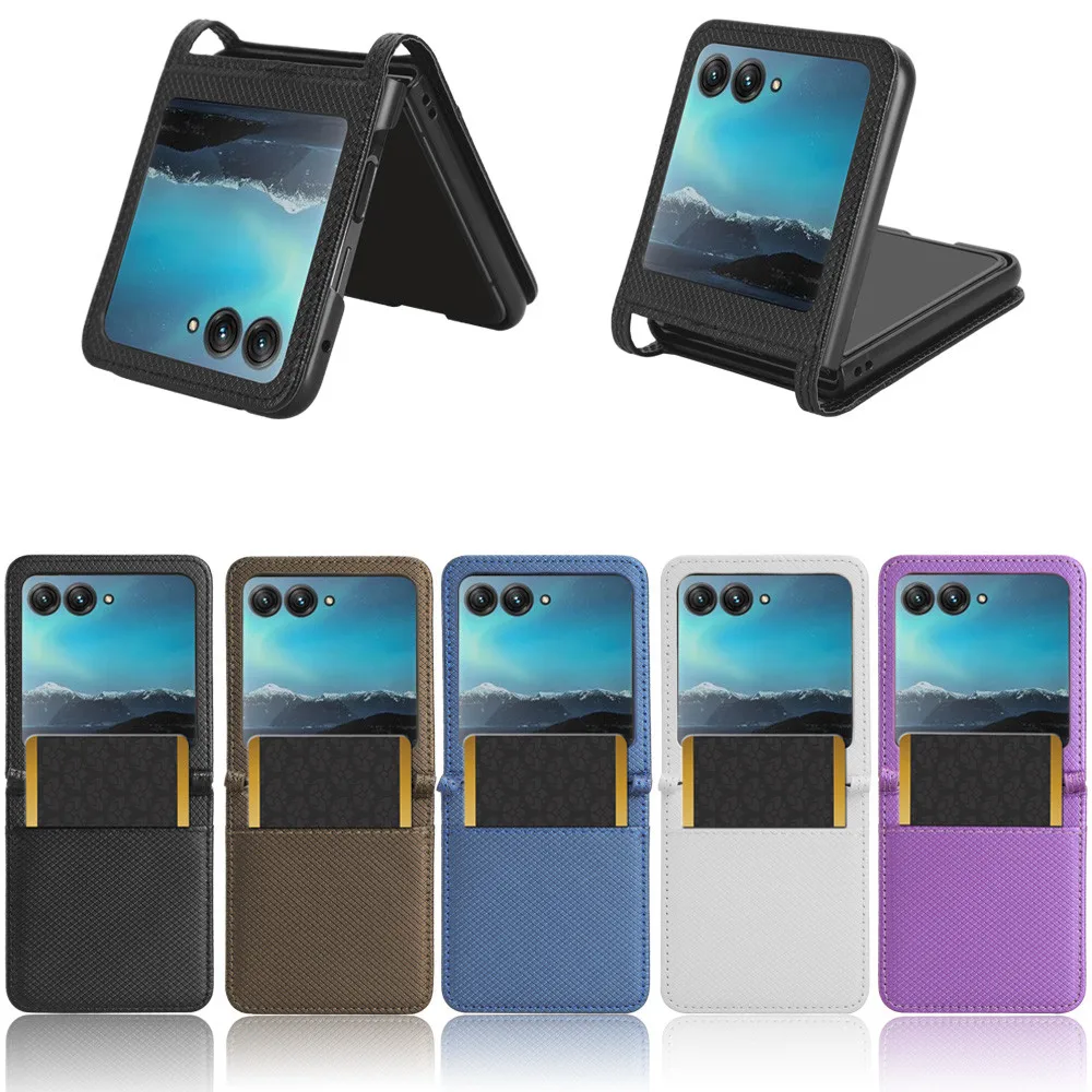 Per Moto Razr 40 Ultra Luxury Flip Diamond Pattern Skin Pu Leather Wallet Stand Case Per Moto Razr 40 Ultra Phone Bag