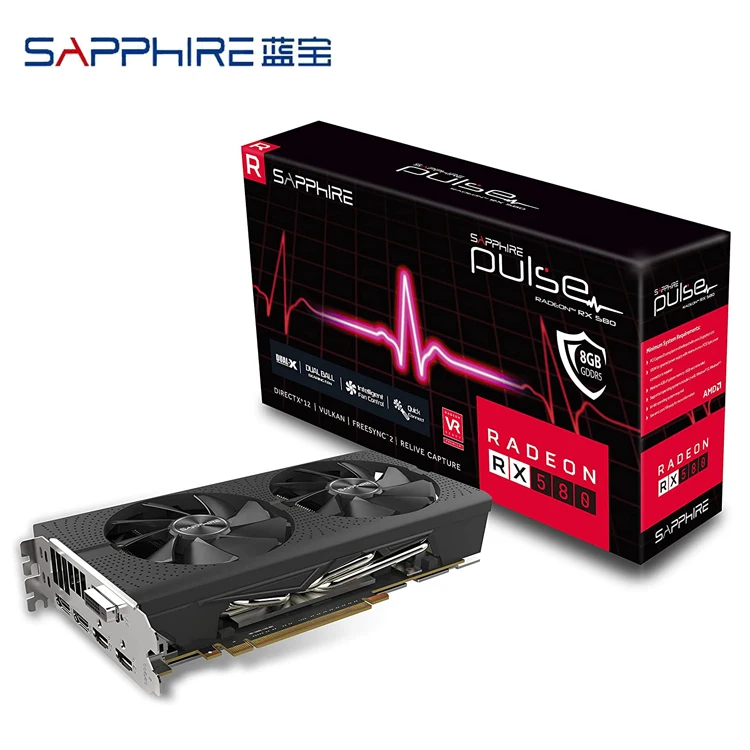 Prezzo Di Fabbrica Usato Scheda Grafica Amd Rx 580 8Gb Ddr5 Sapphire Radeon Rx580