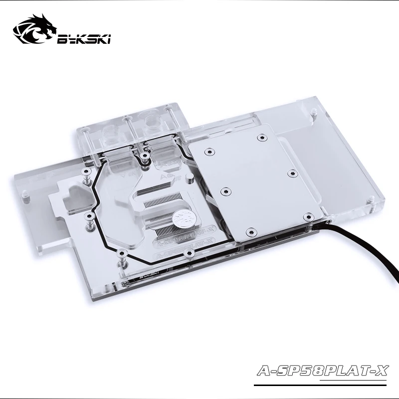 Bykski Copertura Completa Scheda Grafica Blocco Uso Per Sapphire Nitro + Radeon Rx 580 590 8Gd5 8Gb Gddr5 (11265-01-20G) Radiatore Di Rame