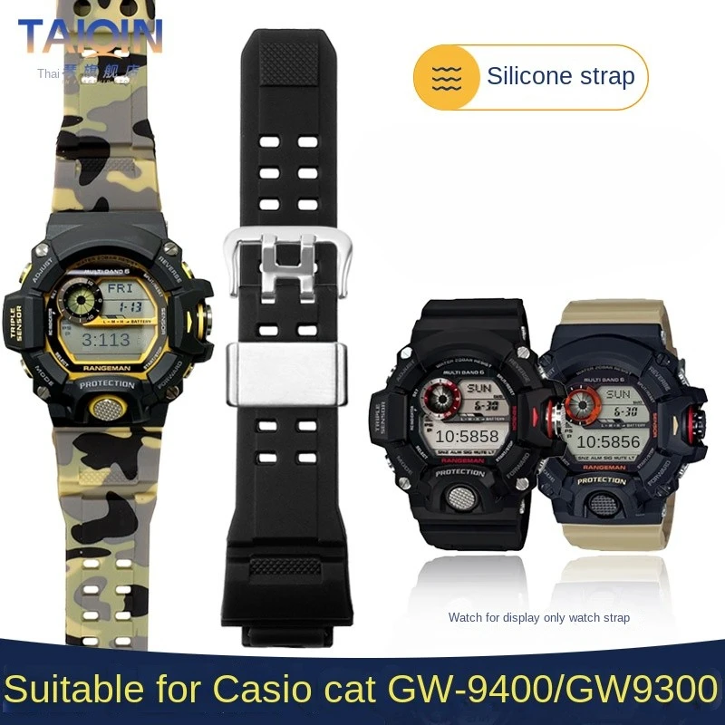 Per Casio Watch Strap G-Shock Cat Series Gw-9400 Gw9300 Men Sport Resin Cinturino In Silicone Camouflage Color Bracciale Accessori