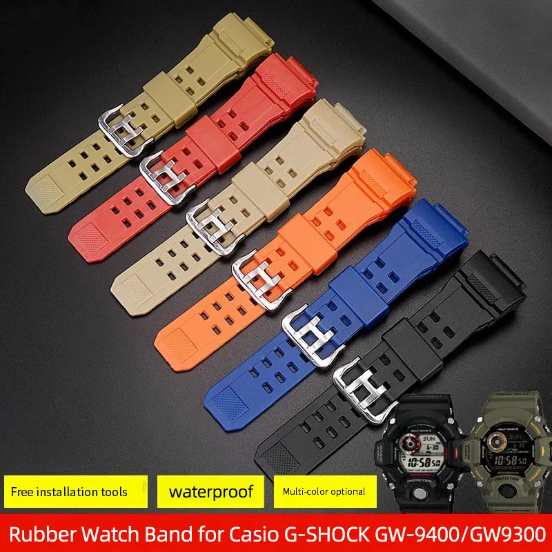 Accessori Per Orologi Per Casio G-Shock Rangeman Gw-9400 9300 Cinturino In Gomma Mimetica In Resina Tpu Bracciale Sportivo Da Uomo Impermeabile