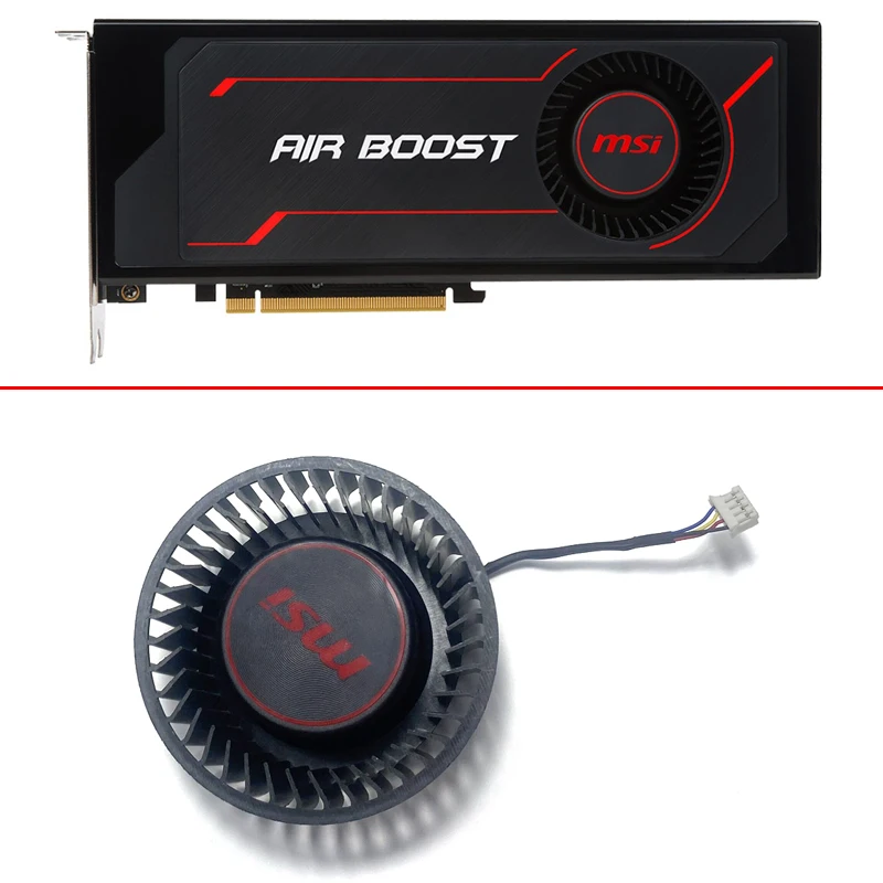 75Mm 4Pin Plb07525B12Hh 12V Vega56 Vega64 Per Msi Rx Vega 56 64 Air Boost 8G Oc Versione Pubblica Scheda Grafica Turbina Ventola Di Raffreddamento