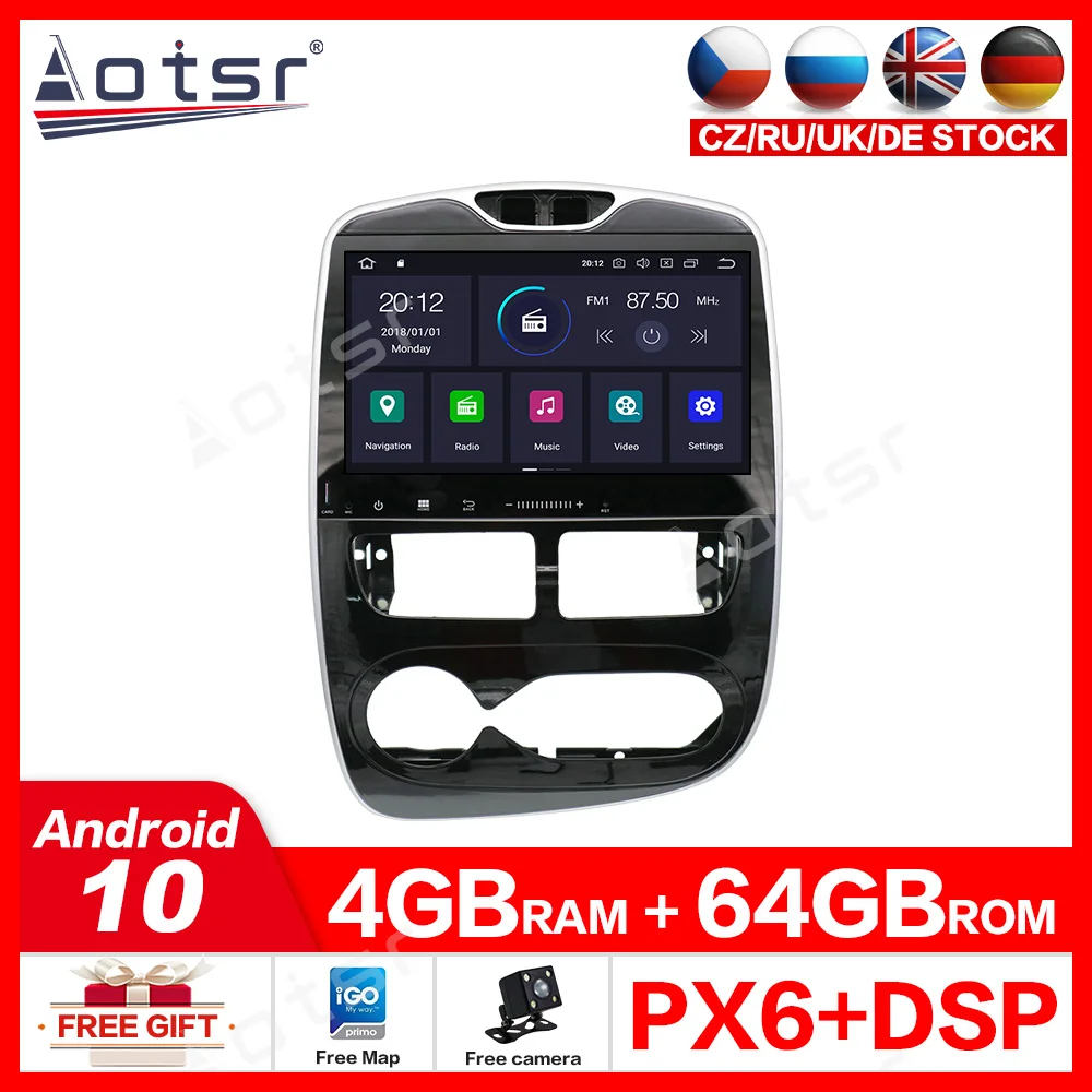 Registratore A Nastro Radio 2 Din Android 10.0 Per Renault Clio 4 3 Radio Stereo Multimediale 2013 - 2018 Autoradio Cassette Navigation