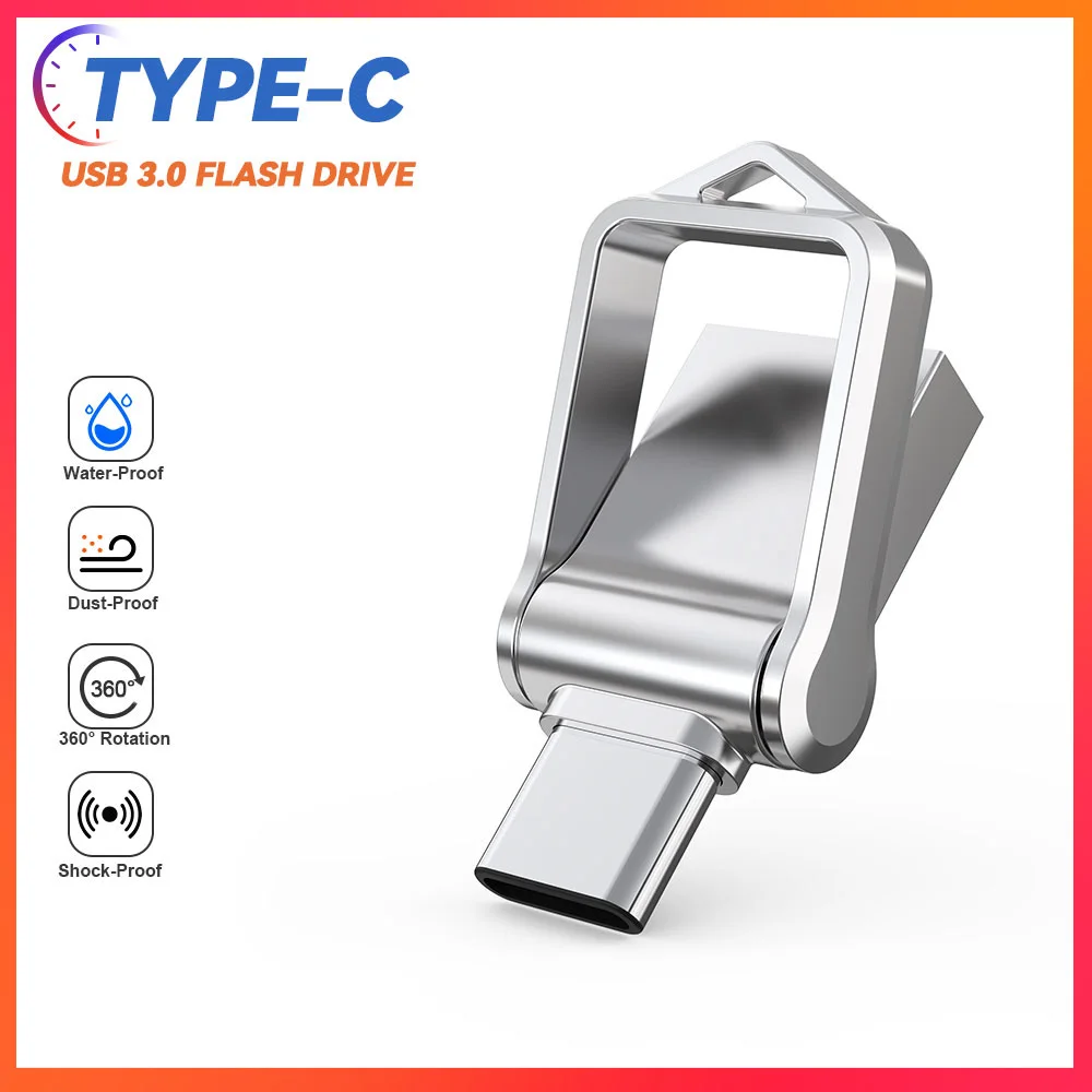 Topesel32Gb 64Gb 128Gb Tipo C Ultra Dual Mini Usb 3.0 Flash Drive Memory Stick U Disk Thumb Drive