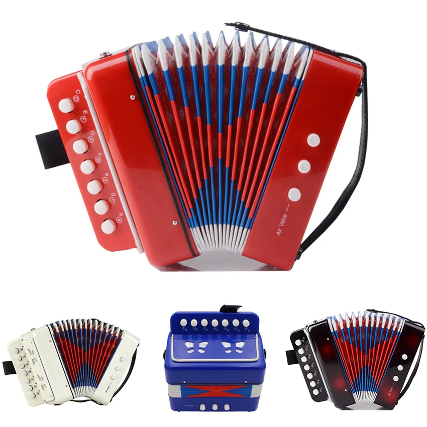 7 Tasti Pulsanti Fisarmonica Per Bambini Acordeon Strumento Musicale Scalatore Musica Fisarmonica Gaita Ammoon Melodica Tastiera Per Pianoforte