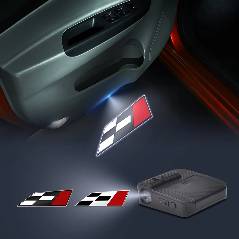 Race Flag Logo Wireless Courtesy Car Door Projector Led Welcome Lights For Seat Leon Ibiza Arona Ateca Toledo Mii Alteca Decor