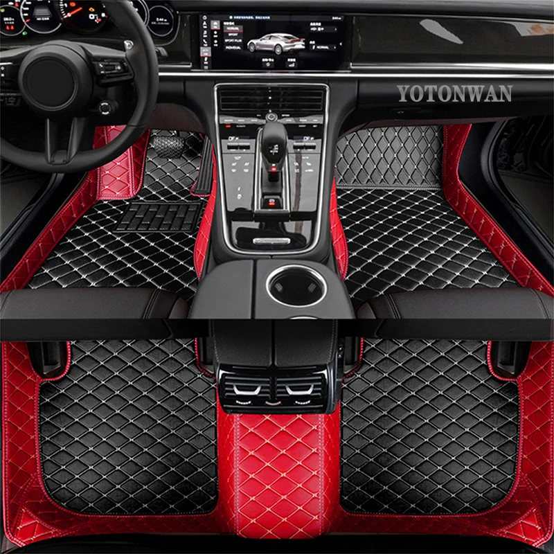 Tappetino Auto In Pelle Yotonwan 100% Per Seat Arona Leon Ateca Tarraco Ibiza Alhambra Toledo Arona Car-Styling Impermeabile