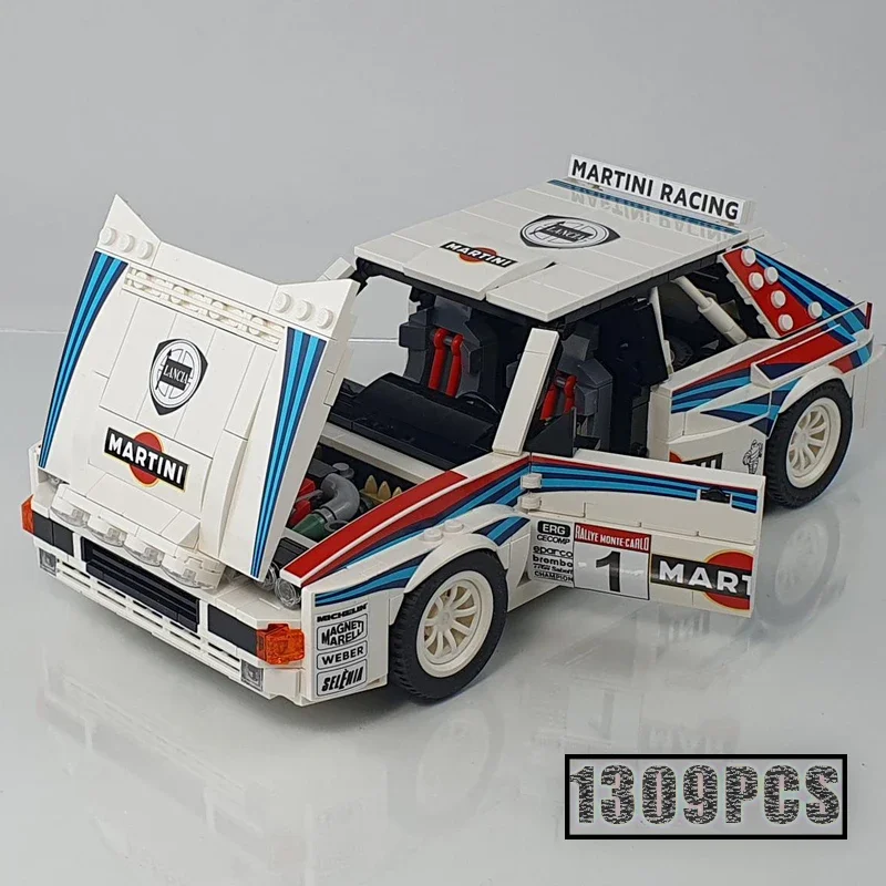 2023 New Champion Delta Integra Rallye Racing Car Driver Model Buiding Kit Block Mattoni Autobloccanti Regalo Di Natale Di Compleanno