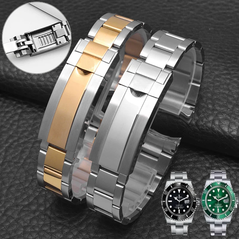 Bracciale Orologio Per Rolex Submariner Daytona Sup Gmt Men Fine-Tuning Pull Clasp Strap Cinturini In Acciaio Inossidabile 20Mm 21Mm