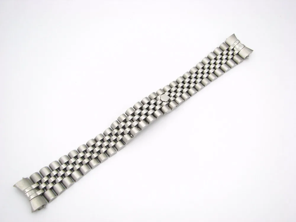 Carlywet 20Mm Acciaio Inox Gold Two Tone Watch Band Strap Solido Curved End Fine A Vite Links Chiusura Di Distribuzione Fibbia Per Rolex Jubliee