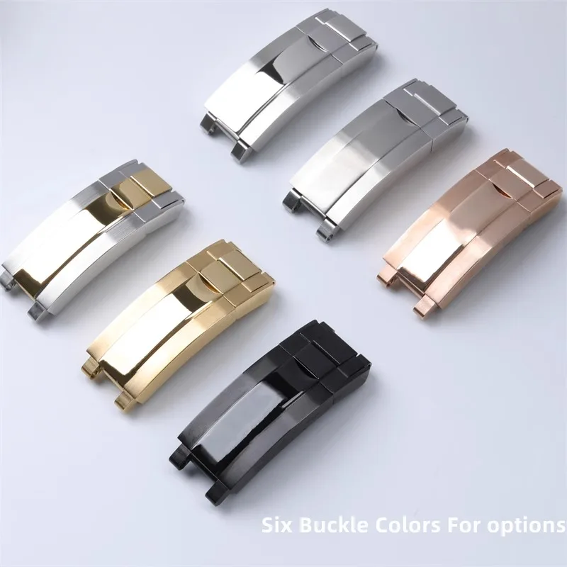 Cinturino Glidelock Chiusura Per Rolex Daytona Submariner Gmt Yacht-Master Fine-Tuning Pull Buckle Strap 9Mm * 9Mm Bracciale