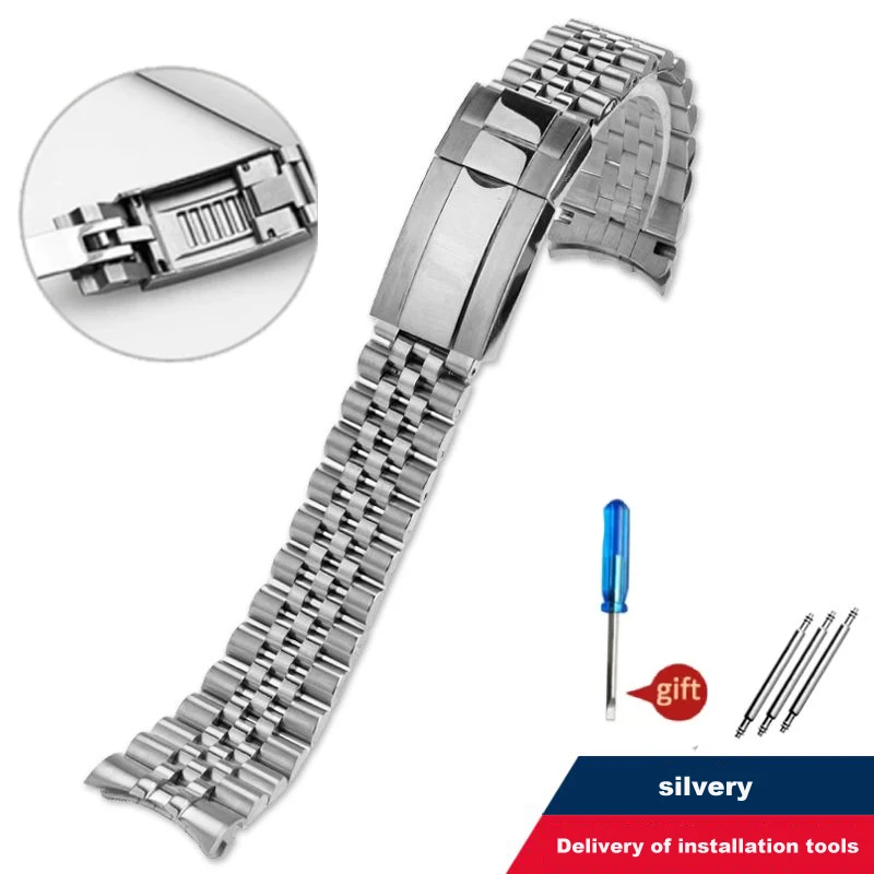 Cinturino Per Rolex Sub Gmt Yacht Daytona Fine-Tuning Pull Clasp Luxury Mod Parts Sostituzione Per Jubilee Strap 20Mm