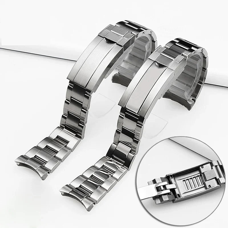 Orologio Bracciale Per Rolex Submariner Daytona Sup Gmt Uomo Fine-Tuning Pull Clasp 904L Catena Dell'Orologio In Acciaio Inossidabile 20Mm
