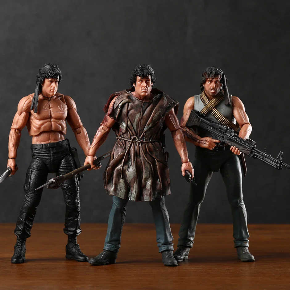 Neca Rambo First Blood Series John J Rambo Pvc Action Figure Collection Model Toy Regalo Di Natale