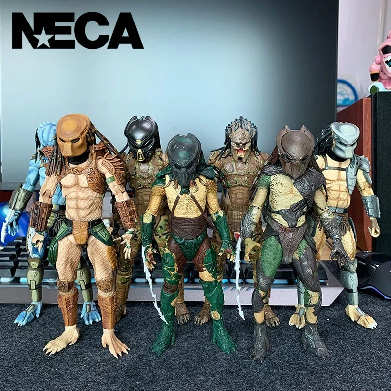 Genuine Neca Elephant Eagle Face Game Edition Iron Blood Legion Camouflage Predator Warrior 7 Pollici Action Figure Collection Model