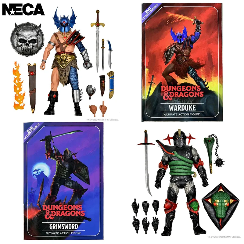 In Magazzino 100% Originale Neca Dungeons And Dragons Ultimate War Duke Figure Warduke Grimsword Anime Action Collection Toys
