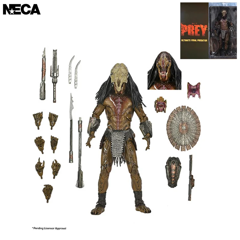 100% Originale Neca Predator Prey Feral Predator Ultimate 7 Pollici In Stock Anime Action Collection Figure Model Toys