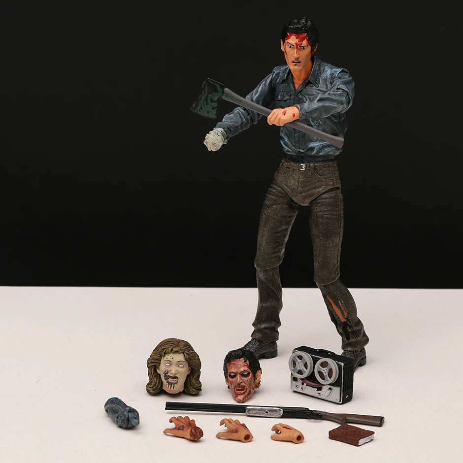 Neca Evil Dead 2 Dead By Dawn Ultimate Ash Action Figure Accessori Intercambiabili Modello In Pvc