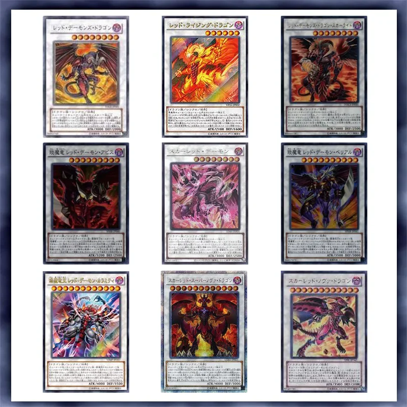 55Pcs Yugioh Cards Red Dragon Archfiend Card Deck Carta Fai Da Te Non Originale