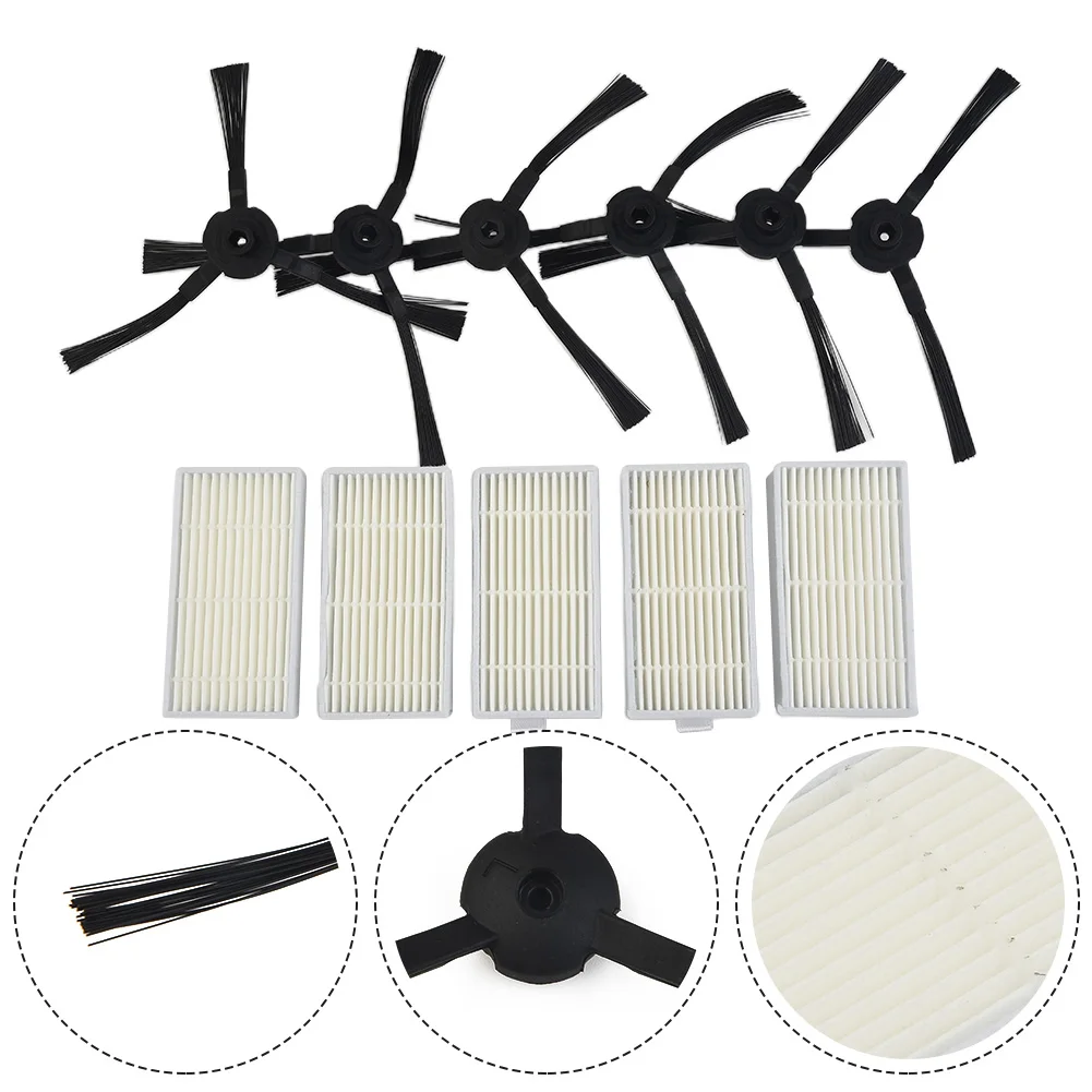 Set Filtro Spazzola Laterale Per Lidl Silvercrest Ssr 3000 A1 Aspirapolvere Robotico Filtro Durevole Per Parti Di Pulizia Dell'Aspirapolvere