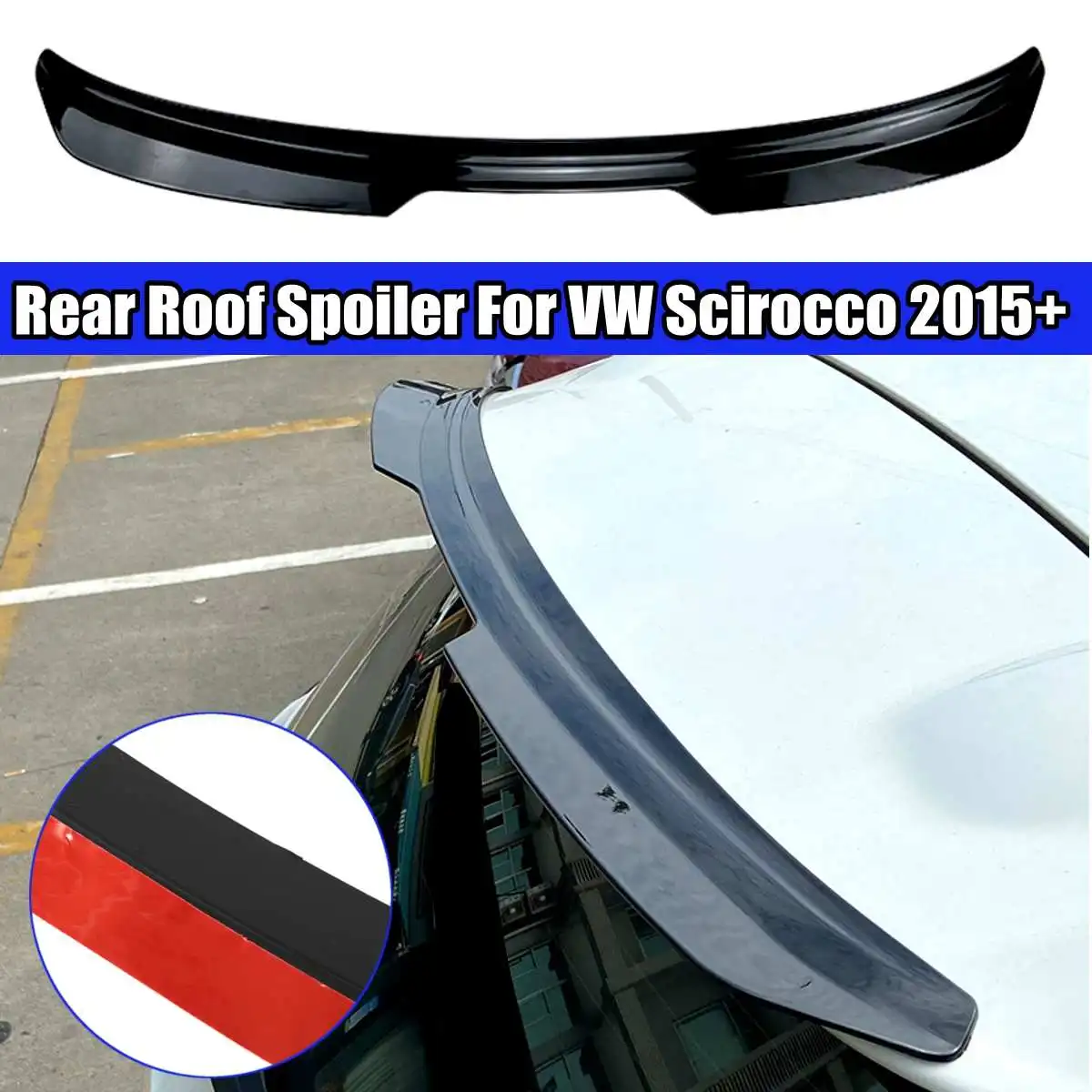 Spoiler Per Labbro Posteriore In Plastica Abs Scirocco Per Volkswagen Vw Scirocco Standard Mk3 Pre-Lifting 2008 -2014/Per Vw Scirocco 2015