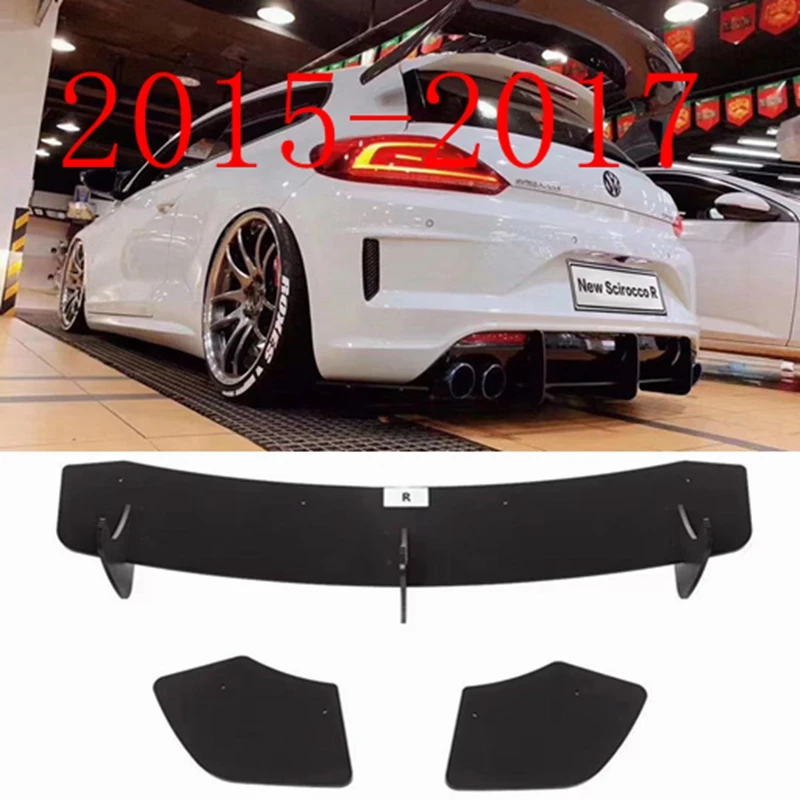 For Volkswagen Scirocco Abs Rear Bumper Diffuser Bumper 2009-2014 2015-2017 Body Kit Rear Lip Rear Spoiler (R Only)
