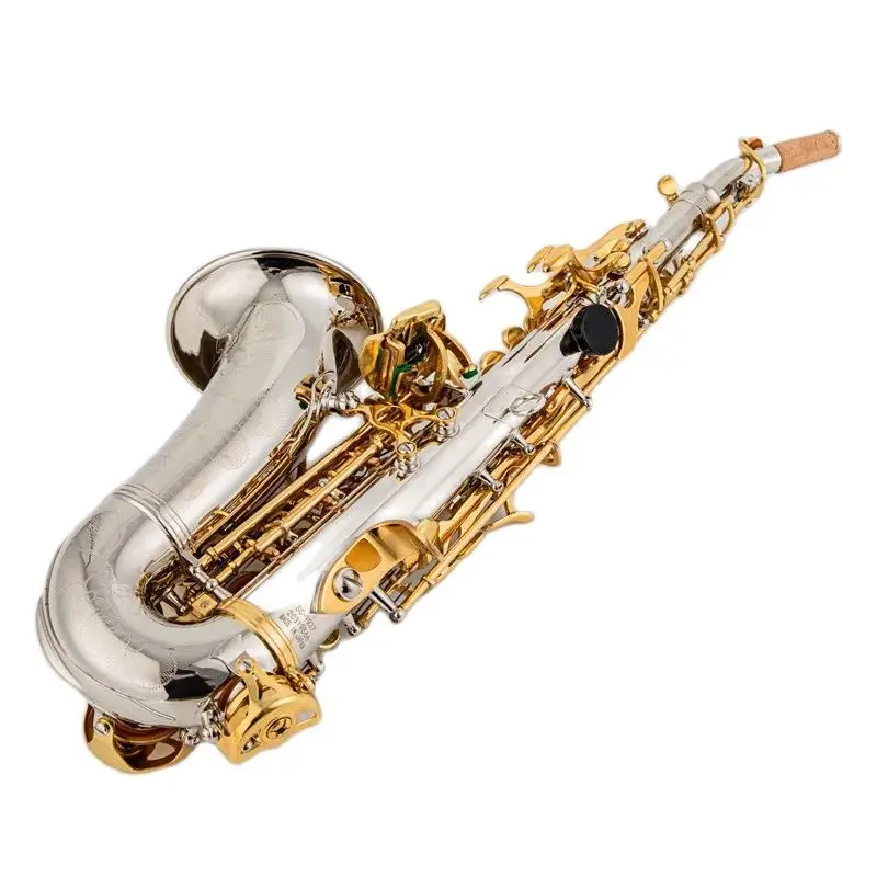 Yanagisawa Sc-9937 Sassofono Soprano Bb Placcato Argento A Chiave Dorata Strumento Professionale A Fiato In Ottone B Flat Sax