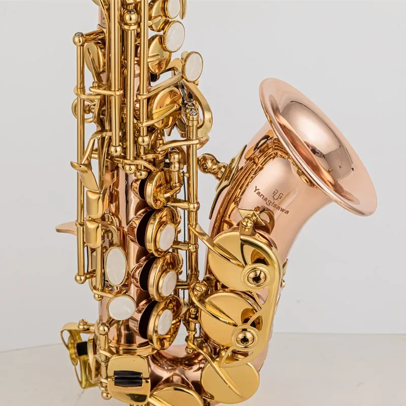 Nuovo Sassofono Professionale Yanagisawa Sc Wo20 Bb Soprano Bronzo Fosforoso Rame Oro Chiave Sax Di Alta Qualità Con Accessori