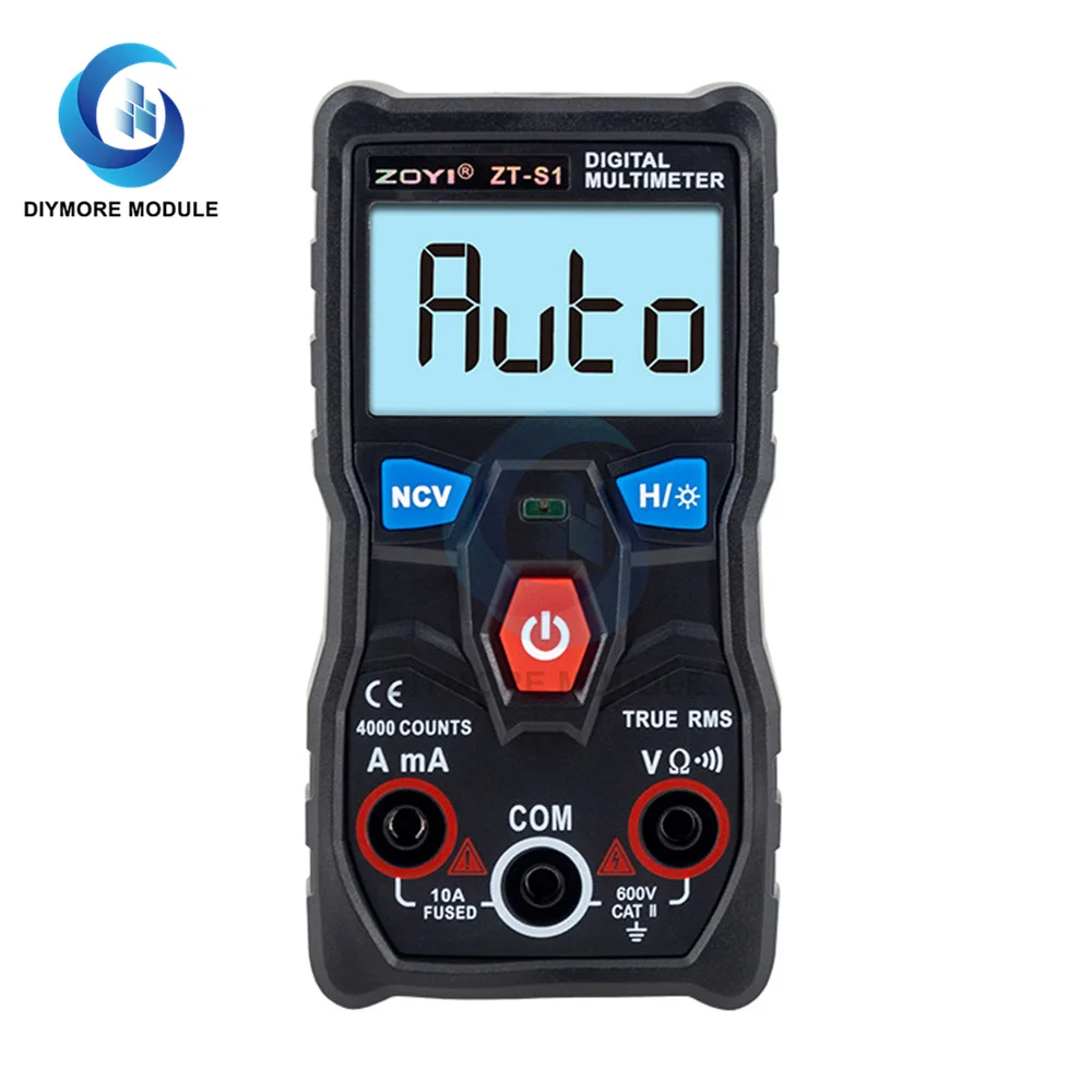Multimetro Digitale Intelligente Zt-S1 / Zt-S2 / Zt-S3 / Zt- S4 4000 Conteggi Mini Tester Di Condensatori Professionali