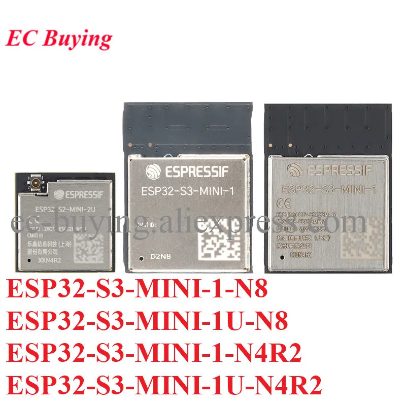 Esp32-S3-Mini-1 Esp32-S3-Mini-1U Esp32-S3 Dual-Core Wifi Bluetooth-Compatibile 5.0 Modulo Wireless Esp32 4Mb 8Mb Flash 2Mb P-Sram