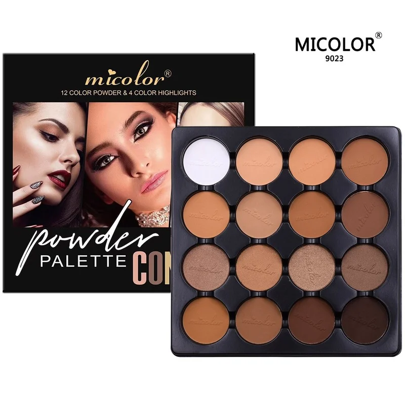 Matte 16 Colori Face Contour Palette 3D Silhouette Nose Shadow Palette Per Il Trucco Per Le Donne Che Durano Cosmetici Femminili Di Bellezza Impermeab