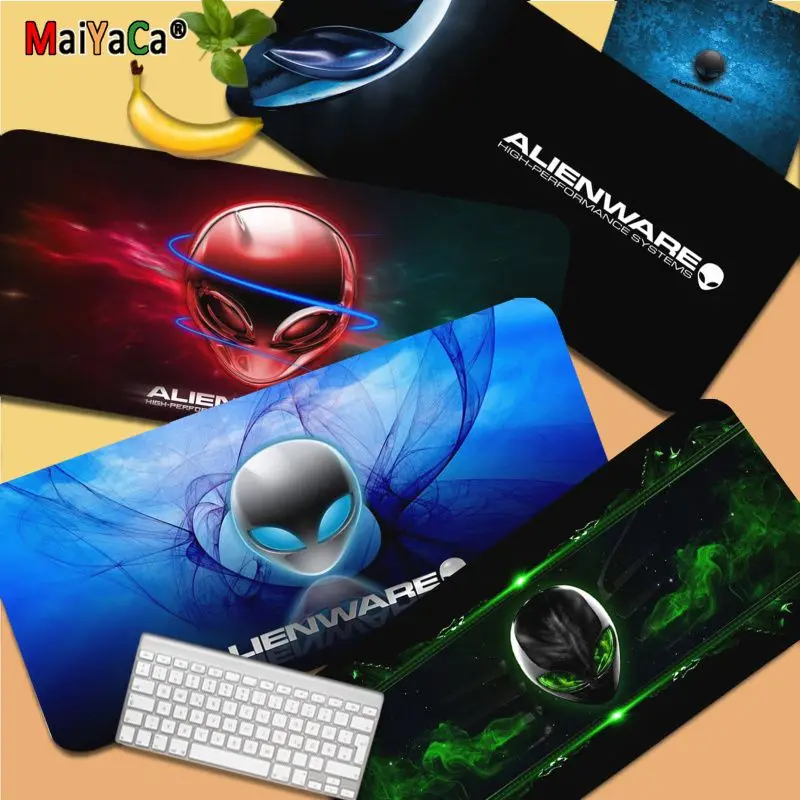 Dell Alienware Logo Cool Fashion Large Mouse Pad Pc Computer Mat Size Per Large Edge Locking Speed Version Game Keyboard Pad